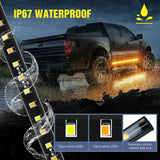 Nilight 60 Inch 144 Leds Running Board Amber White Light Strip (Pair), view 6