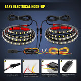 Nilight 60 Inch 180Leds LED Bed Light Strip 2PCS, view 6