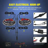 Nilight 60 Inch 180Leds RGB RF Remote Control LED Bed Light Strip 2PCS, view 6