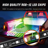 Nilight 60 Inch 180Leds RGBIC APP RF Remote Control LED Bed Light Strip 2PCS, view 2
