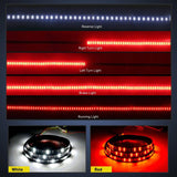Nilight 60 Inch 264Leds Red White Double Row LED Tailgate Light Strip, view 3