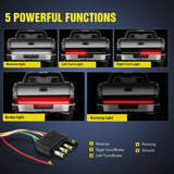 Nilight 60 Inch 264Leds Red White Double Row LED Tailgate Light Strip, view 4