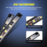 Nilight 60 Inch 270Leds LED Bed Light Strip 3PCS, view 3