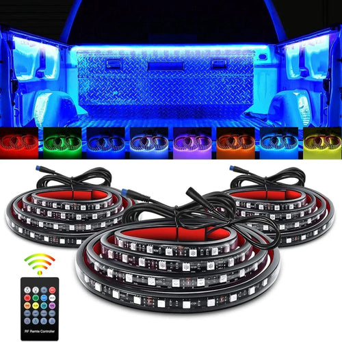 Nilight 60 Inch 270Leds RGB RF Remote LED Bed Light Strip 3PCS