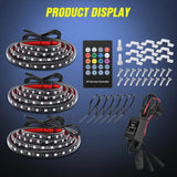 Nilight 60 Inch 270Leds RGB RF Remote LED Bed Light Strip 3PCS, view 5