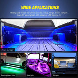 Nilight 60 Inch 270Leds RGB RF Remote LED Bed Light Strip 3PCS, view 6