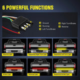 Nilight 60 Inch 504Leds Amber Red White Triple Row LED Tailgate Light Strip, view 3