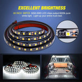 Nilight 60 Inch 504Leds Red White Amber Triple Row LED Tailgate Light Strip 4Way Y-Splitter 3PCS, view 4