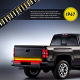 Nilight 60 Inch 504Leds Red White Triple Row LED Tailgate Light Strip, view 4