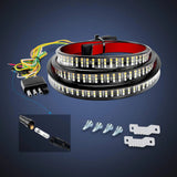 Nilight 60 Inch 504Leds Red White Triple Row LED Tailgate Light Strip, view 6