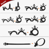 Nilight 60 Pcs Universal Wiring Harness Routing Clip Assortment Kit, view 6