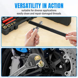 Nilight 61PCS Thread Chaser Set SAE Metric Universal UNC UNF Sizes | Master Thread Repair Kit with Case 28 Taps 28 Dies 3 Files 2 Gauges Automotive Tool for Mechanic Auto Shop Home Garage Repair, view 6
