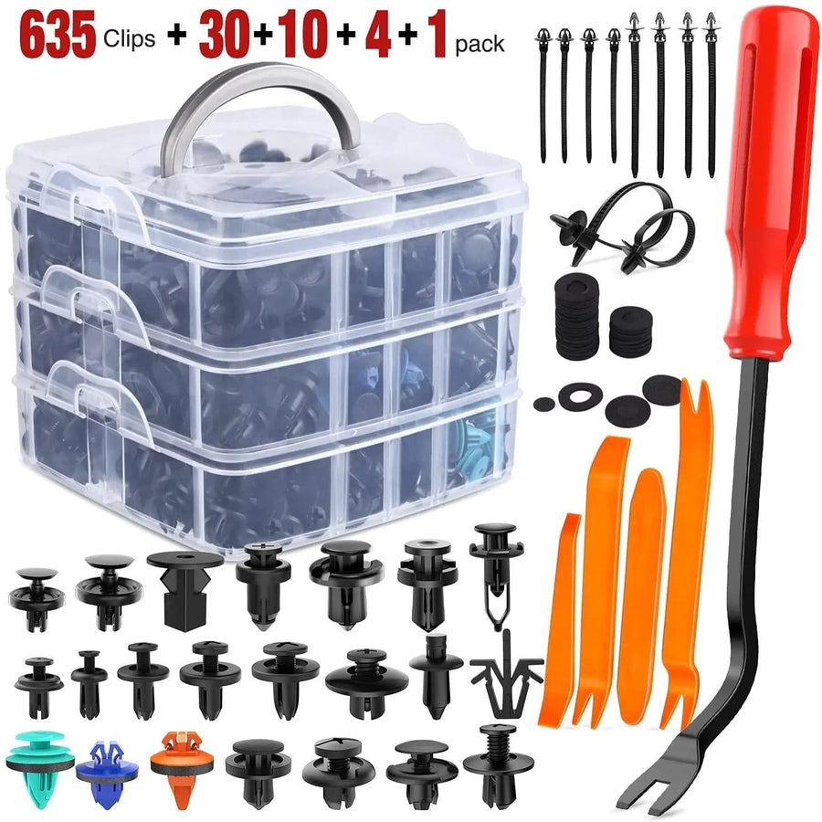 Nilight 680 Pcs Bumper Retainer Clips Car Push Retainer Kit