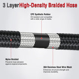 Nilight 6AN 20FT CPE Nylon Stainless Steel Braided Fuel Line Hose Only | High Pressure Oil Gas Diesel Tube for Transmission Oil Cooler Vacuum Lines, view 4