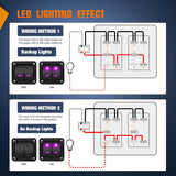 Nilight 6Gang Aluminum 5Pin ON/Off Rocker Switch Panel Purple, view 3