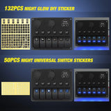 Nilight 6Gang ON/Off Blue Rocker Switch Panel w/ PD Type C & Dual USB Cigarette Lighter Socket Voltmeter, view 5