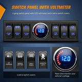 Nilight 6Gang Rocker Switch Box Control System for Jeep Wrangler JK JKU 2007-2018, view 5