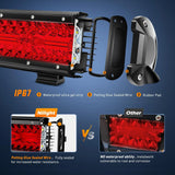 Nilight 6.5 Inch 120W 355LM Triple Row Spot Flood Red Led Pods (Pair), view 4