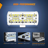 Nilight 6.5 Inch 120W Spot Flood Combo White Case Led Light Bar (Pair), view 3