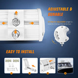 Nilight 6.5 Inch 120W Spot Flood Combo White Case Led Light Bar (Pair), view 6