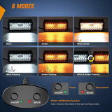 Nilight 6.5 Inch 120W Triple Row Amber White Spot Flood LED Light Bars (Pair) | 16AWG DT Wire, view 2