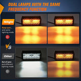 Nilight 6.5 Inch 120W Triple Row Amber White Spot Flood LED Light Bars (Pair) | 16AWG DT Wire, view 3