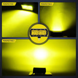Nilight 6.5 Inch 120W Triple Row Amber White Spot Flood LED Light Bars (Pair), view 4