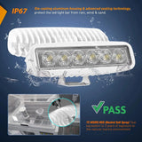 Nilight 6 Inch 18W 1800LM Flood White Case Led Work Lights (Pair), view 3