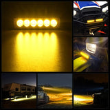 Nilight 6 Inch 18W Amber White Spot LED Work Lights (Pair), view 6
