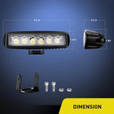 Nilight 6.3 Inch 18W Spot LED Work Light (Pair), view 2