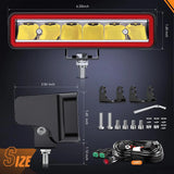 Nilight 6.5 Inch 30W 3250LM Spot LED Light Bars (Pair) | 16AWG DT Wire, view 3