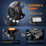 Nilight 6.5 Inch 36W Double Row Flood LED Light Bar Kit | 10FT Wire 3Pin Switch, view 5