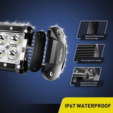 Nilight 6.5 Inch 36W Double Row Spot Led Light Bars (Pair) | 16AWG Wire 3Pin Switch, view 2