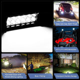 Nilight 6.5 Inch 36W Double Row Spot Led Light Bars (Pair) | 16AWG Wire 3Pin Switch, view 5