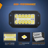 Nilight 6 Inch 39W Upgraded Flush Mount Spot Flood LED Work Lights (Pair), view 3