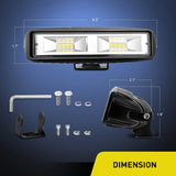 Nilight 6 Inch 48W 4800LM Flood Led Work Lights (Pair), view 2