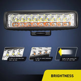 Nilight 6 Inch 54W 4800LM Amber White Flood Led Work Lights (Pair), view 4