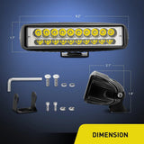 Nilight 6 Inch 60W 3000LM Double Row Spot Led Work Lights (Pair), view 2