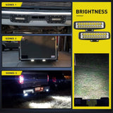 Nilight 6 Inch 60W 3000LM Double Row Spot Led Work Lights (Pair), view 6