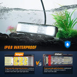 Nilight 6.5 Inch 60W Side Shooter Quadruple Row Spot Flood LED Light Bars (Pair), view 5