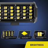 Nilight 6.5 Inch 72W 7200LM Quad Row Spot Led Light Bars (Pair), view 2
