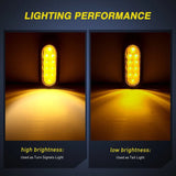 Nilight 6 Inch Oval Amber LED Trailer Tail Lights (Pair), view 5