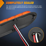 Nilight 6 Inch Oval Amber Upgrade LED Trailer Tail Lights (Pair), view 4