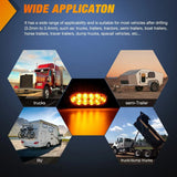 Nilight 6 Inch Oval Amber Upgrade LED Trailer Tail Lights (Pair), view 6