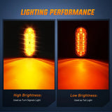 Nilight 6 Inch Oval Red Amber White LED Trailer Tail Lights (6 Pcs), view 3