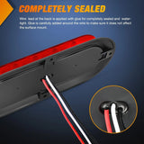 Nilight 6 Inch Oval Red Upgrade LED Trailer Tail Lights (Pair), view 4