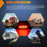 Nilight 6 Inch Oval Red Upgrade LED Trailer Tail Lights (Pair), view 6