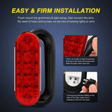 Nilight 6 Inch Oval Red White LED Trailer Tail Lights (2 Pairs), view 4