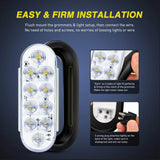 Nilight 6 Inch Oval White LED Trailer Tail Lights (2 Pairs), view 4