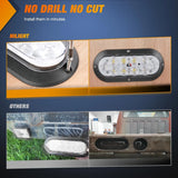 Nilight 6 Inch Oval White Upgrade LED Trailer Tail Lights (4PCS), view 3